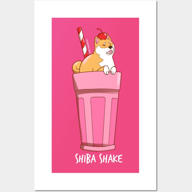 Shiba Shake Wall Art by mcbenik